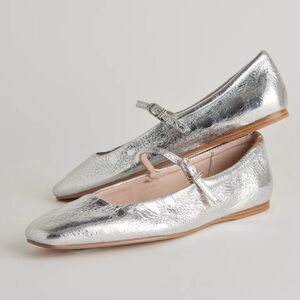 Dolce Vita Metallic Silver Flats